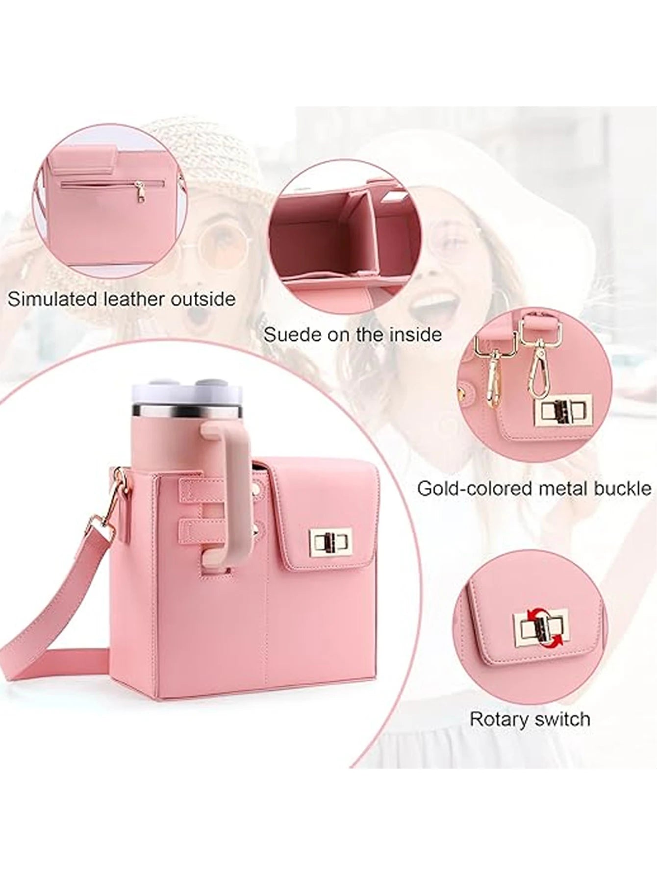 Outdoor Crossbody Stanley Cup Bag