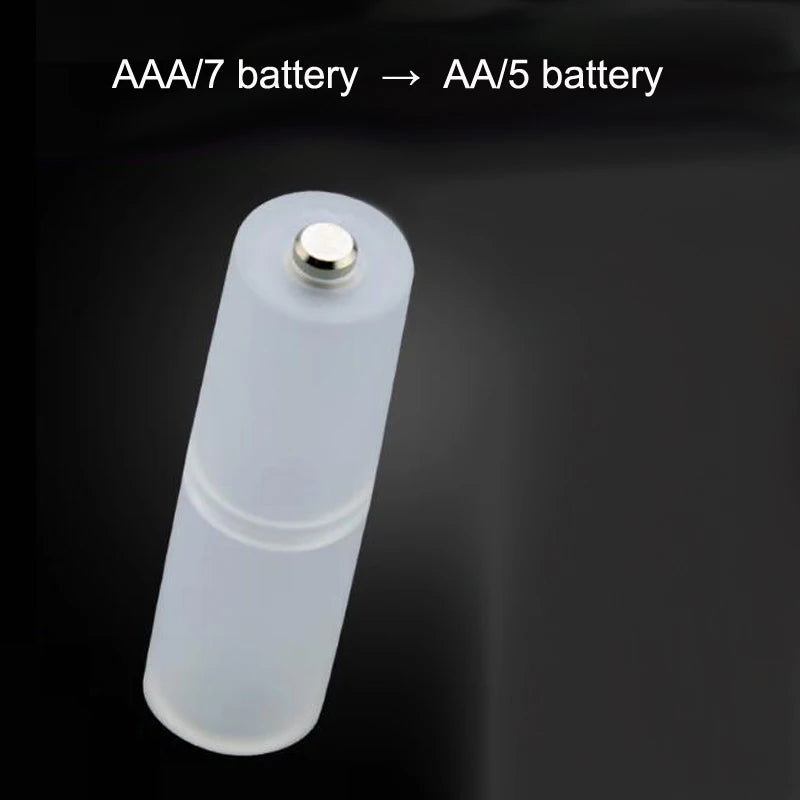 AAA/7 conversion AA/5/14500 battery cartridge Battery converter sleeve 18650 conversion 21700/26650 battery converter cartridge