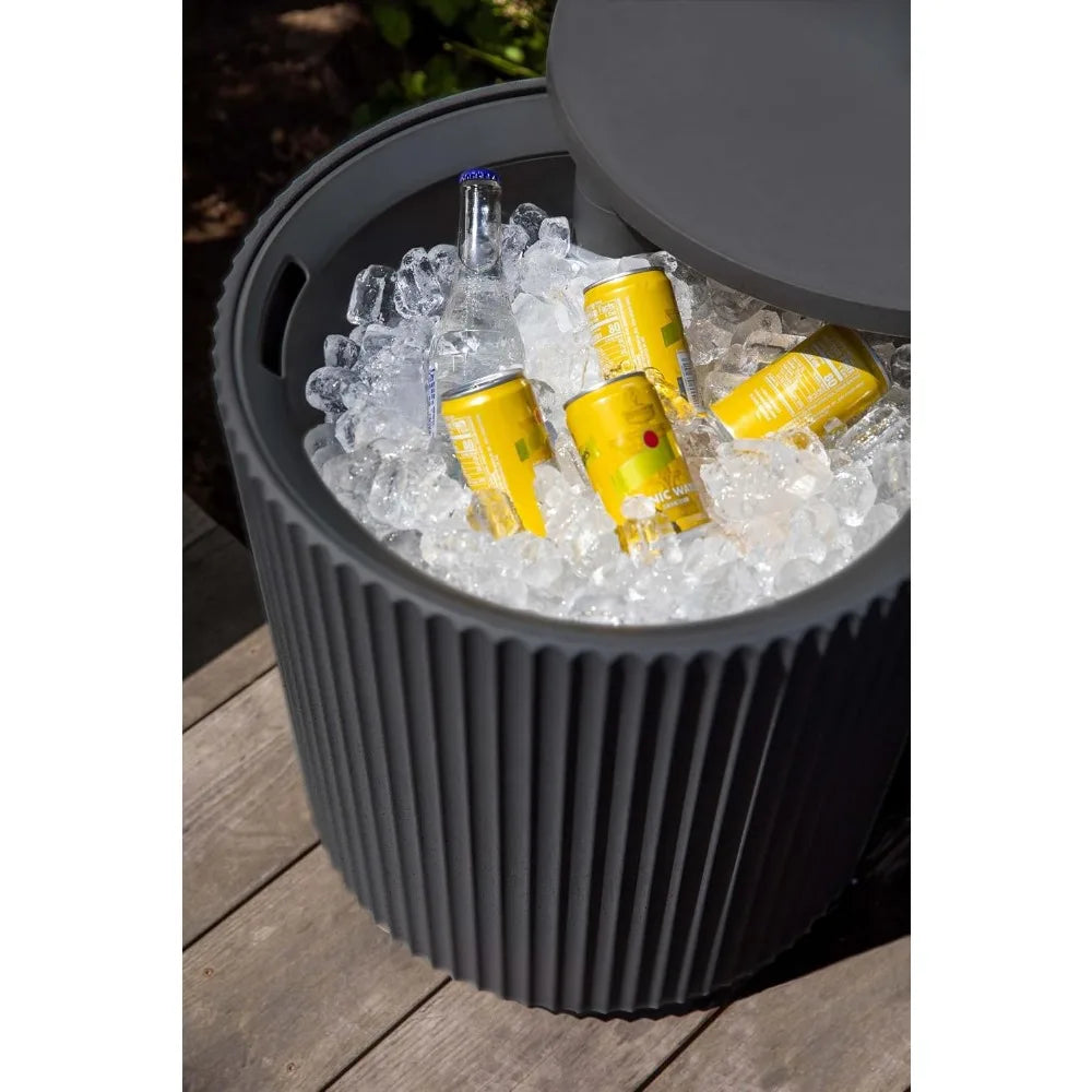 2-in-1 Outdoor Cooler Side Table – 21"