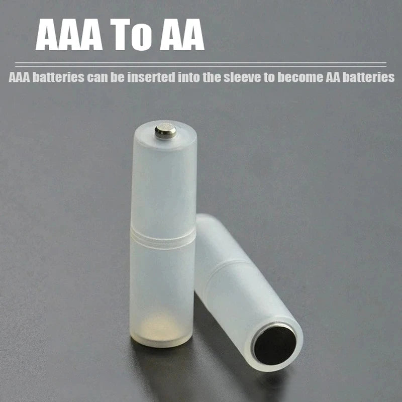 AAA to AA Battery Adapter - Portable Converter Case