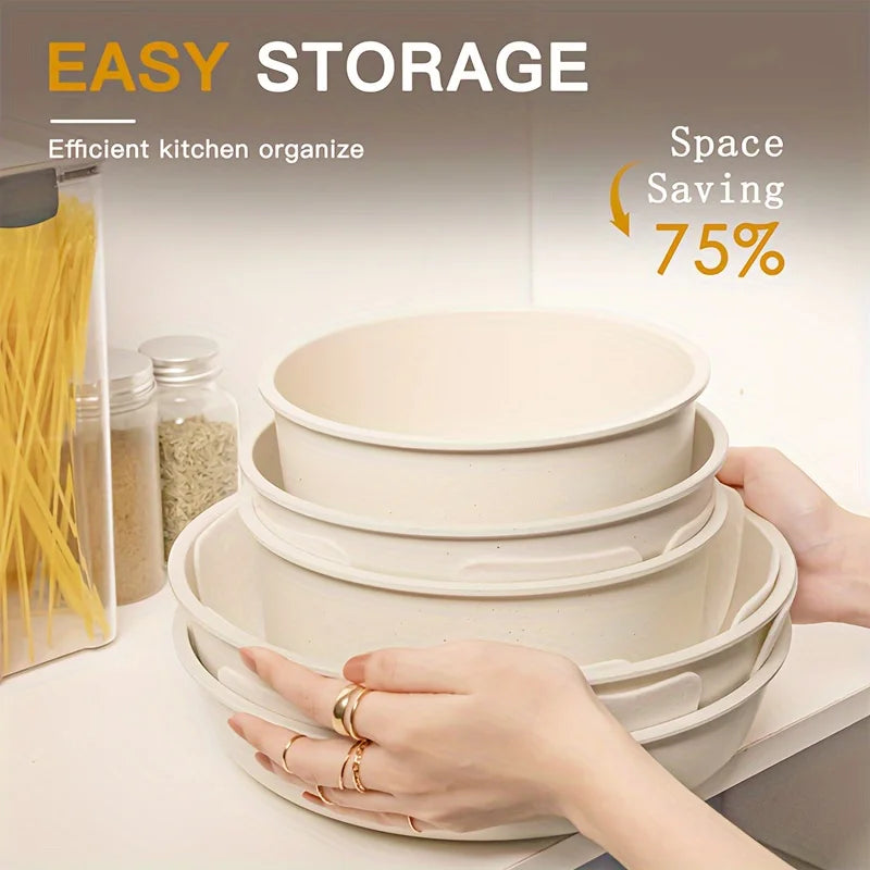 21-Piece Removable Handle Cookware Set