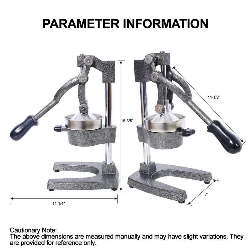 Heavy-Duty Cast Iron Citrus Juicer