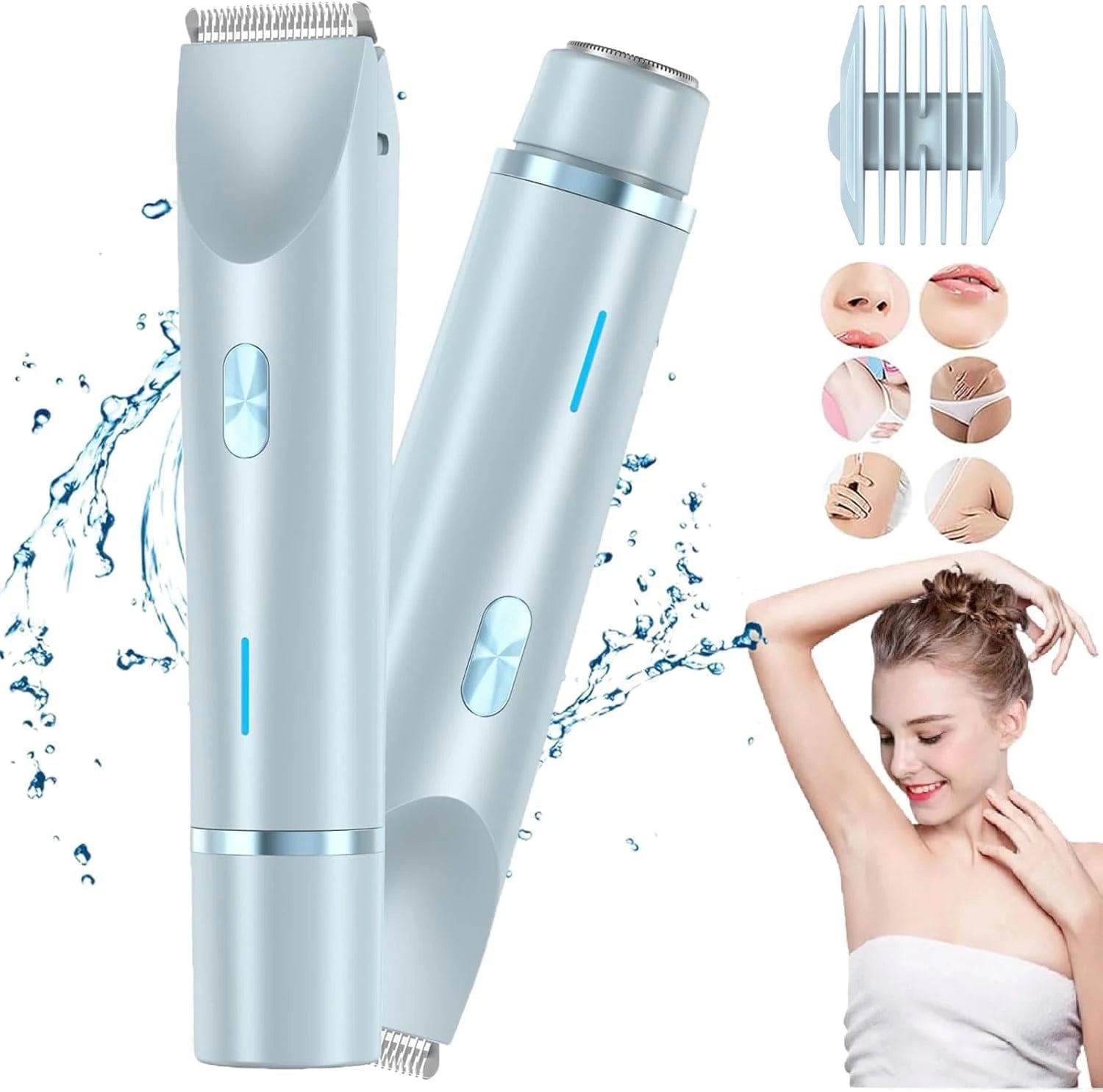 2-in-1 Women’s Electric Shaver & Trimmer
