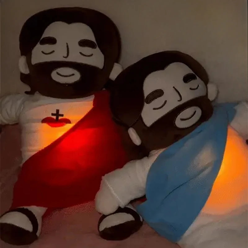 Breathing Jesus doll with music & adjustable comfort