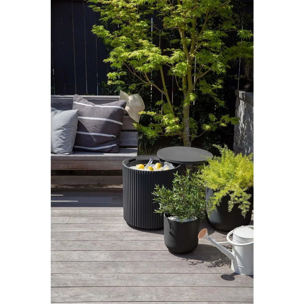 2-in-1 Outdoor Cooler Side Table – 21"